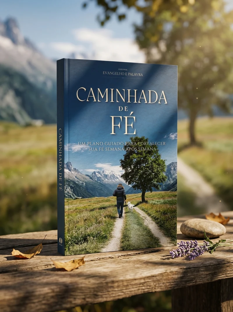 Caminhada de Fé - mockup do livro
